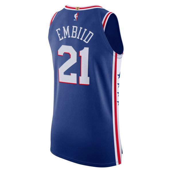 Men's Philadelphia 76ers Joel Embiid Nike Royal Jersey - Icon Edition