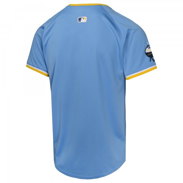 Youth Milwaukee Brewers  Nike Powder Blue City Connect Limited Jersey