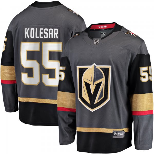 Men's Vegas Golden Knights Keegan Kolesar Fanatics Gray Alternate Breakaway Player Jersey