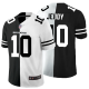 Men's Nike NFL Denver Broncos #10 Jerry Jeudy Black White Peaceful Coexisting Split 2020 Vapor Untouchable Stitched Limited Jersey