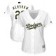 Los Angeles Dodgers #22 Clayton Kershaw White 2018 Memorial Day Cool Base Women's Stitched MLB Jersey