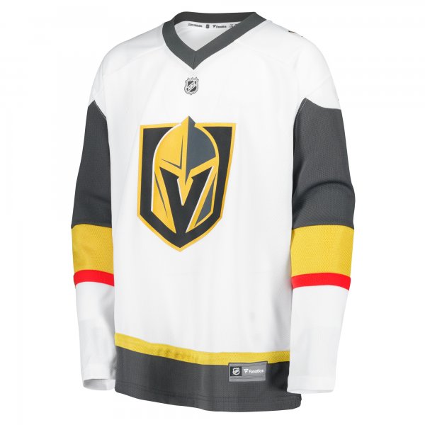 Youth Vegas Golden Knights Fanatics White Away Replica Blank Jersey