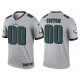 Men's Philadelphia Eagles #00 Custom Silver 2021 Limited NFL Jersey