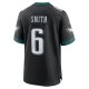 Men's Philadelphia Eagles DeVonta Smith Nike Black Alternate Game Jersey