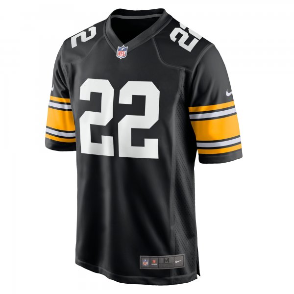 Men's Pittsburgh Steelers Najee Harris Nike Black Home Player Game Jersey