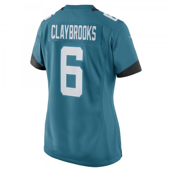 Women's Jacksonville Jaguars Chris Claybrooks Nike Teal Game Player Jersey