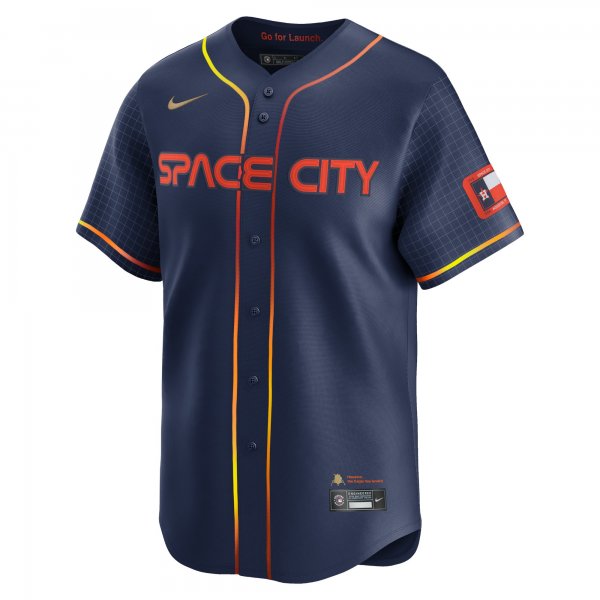 Men's Houston Astros Alex Bregman Nike Navy City Connect Limited Player Jersey