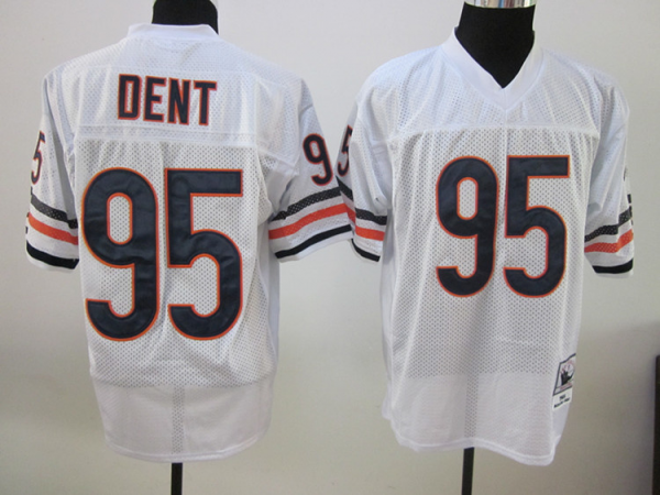 Mitchell and Ness Chicago Bears #95 Richard Dent White Stitched NFL Jersey