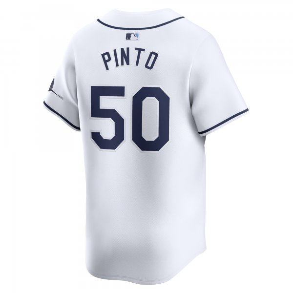 Men's Tampa Bay Rays Rene Pinto Nike White Home Limited Player Jersey