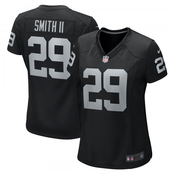 Women's Las Vegas Raiders Christopher Smith II Nike  Black Team Game Jersey