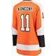 Women's Philadelphia Flyers Travis Konecny Fanatics Orange Home Premier Breakaway Player Jersey