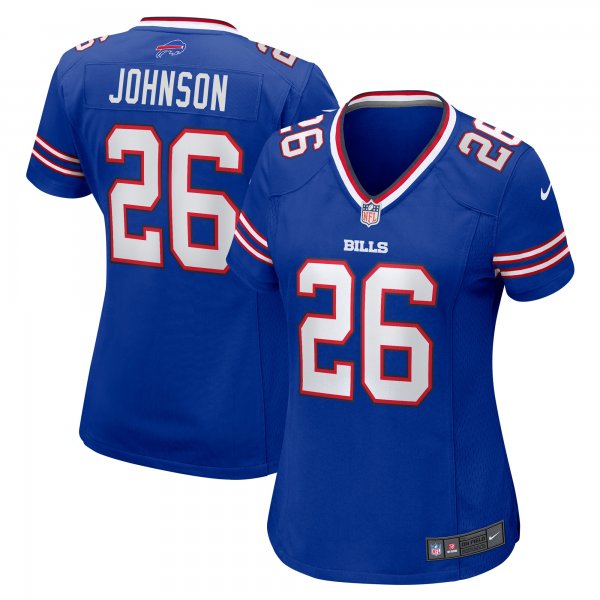 Women's Buffalo Bills Ty Johnson Nike  Royal Team Game Jersey