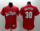 Cincinnati Reds #30 Ken Griffey Red Flexbase Collection Los Rojos Stitched MLB Jersey