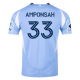 adidas Prince Amponsah New York City FC Home Jersey 25/26 w/ MLS Patches (Bahia Light Blue)