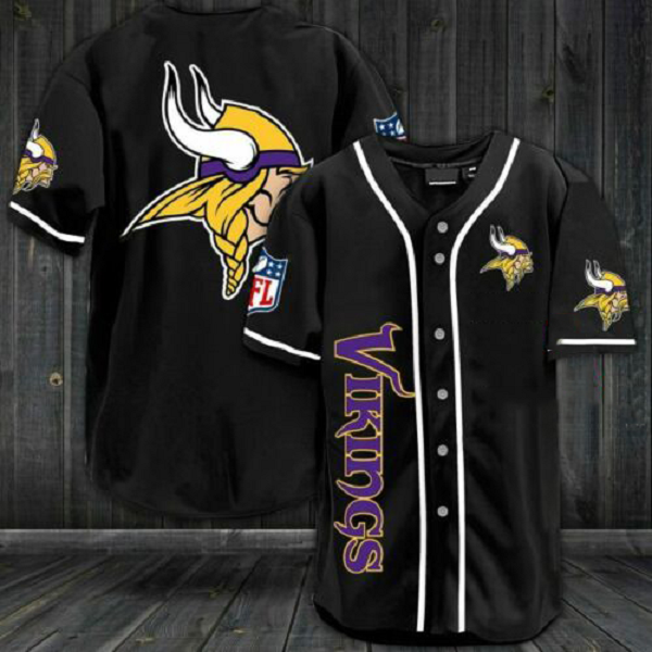 Minnesota Vikings NFL 3D Digital Printed Fashion Baseball Legend Jersey