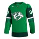 Men's Nashville Predators  adidas Kelly Green St. Patrick's Day Custom Jersey