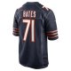 Men's Chicago Bears Ryan Bates Nike  Navy  Game Jersey