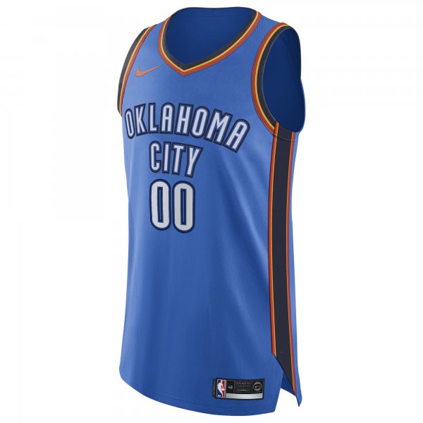 Men's Oklahoma City Thunder Nike Blue Custom Jersey - Icon Edition