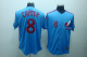 Mitchell And Ness Montreal Expos #8 Gary Carter Blue Stitched Throwback MLB Jersey