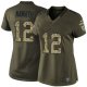 Nike New York Jets #12 Joe Namath Green Women's Stitched NFL Limited Salute to Service Jersey