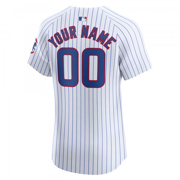 Men's Chicago Cubs Nike White Home Elite Custom Jersey