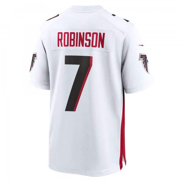 Men's Atlanta Falcons Bijan Robinson Nike White 2023 NFL Draft First Round Pick Game Jersey