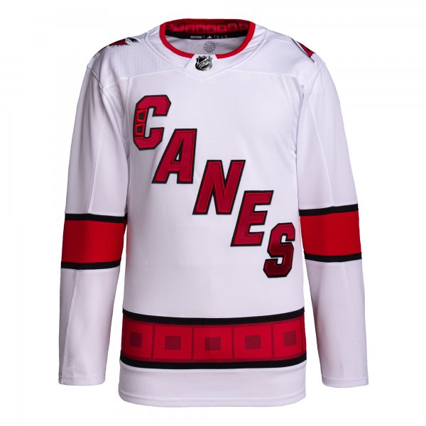 Men's Carolina Hurricanes adidas White Away Primegreen Jersey