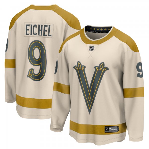 Men's Vegas Golden Knights Jack Eichel Fanatics Cream 2024 NHL Winter Classic Breakaway Player Jersey