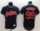 Cleveland Indians #99 Ricky Vaughn Navy Blue Flexbase Collection Stitched MLB Jersey