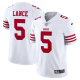 Men's San Francisco 49ers Trey Lance Nike White Vapor Limited Jersey-(2022 New Style)