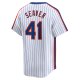 Men's New York Mets Tom Seaver Nike White Throwback Cooperstown Limited Jersey