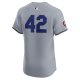 Men's Cleveland Guardians Nike Gray Road 2024 Jackie Robinson Day Elite Jersey