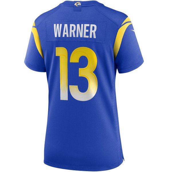 Women's Los Angeles Rams Kurt Warner Nike Royal Game Retired Player Jersey