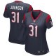 Women's Houston Texans David Johnson Nike Navy Game Player Jersey