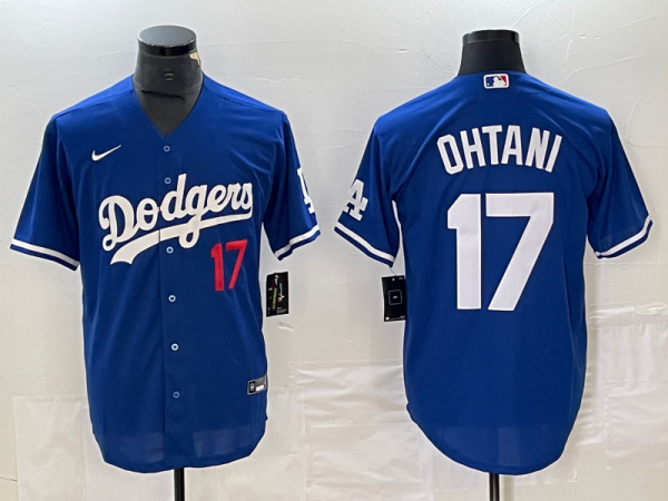 Men's Los Angeles Dodgers #17 Nike Blue Shohei Ohtani Jersey