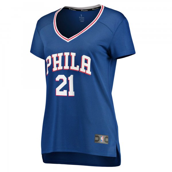 Women's Philadelphia 76ers Joel Embiid Fanatics Royal Fast Break Replica Player Jersey - Icon Edition