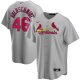 Men's Nike St. Louis Cardinals #46 Paul Goldschmidt Gray Road 2020 MLB Jersey