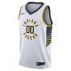 Men's Indiana Pacers Nike White 2020/21 Swingman Custom Jersey - Association Edition