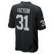 Men's Las Vegas Raiders Brandon Facyson Nike  Black Team Game Jersey