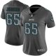 Nike Philadelphia Eagles #65 Lane Johnson Gray Static Women's Stitched NFL Vapor Untouchable Limited Jersey