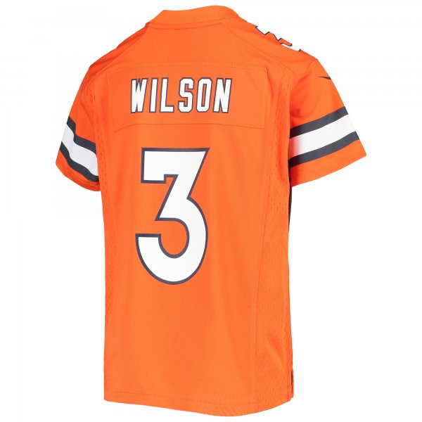 Youth Denver Broncos Russell Wilson Nike Orange Game Jersey