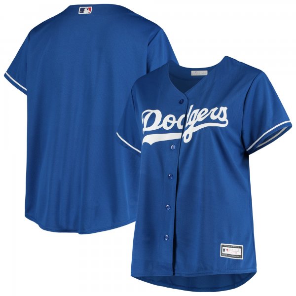 Women's Los Angeles Dodgers Royal Plus Size Sanitized Replica Team Jersey