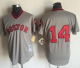 Mitchell And Ness 1975 Boston Red Sox #14 Jim Rice Grey Stitched Throwback MLB Jersey