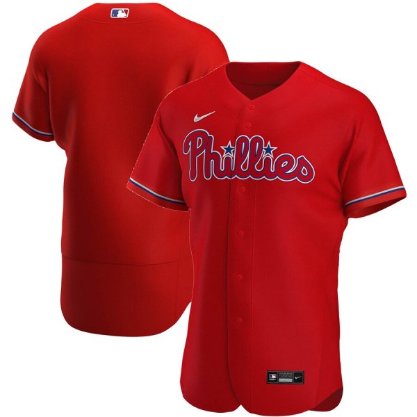 Men's Nike Philadelphia Phillies Blank Red Alternate 2020 Team MLB Jersey