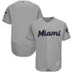 Miami Marlins Blank Grey Flexbase Collection Stitched MLB Jersey