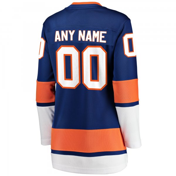 Women's New York Islanders Fanatics Blue Home Breakaway Custom Jersey