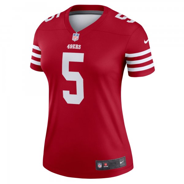 Women's San Francisco 49ers Trey Lance Nike Scarlet Legend Jersey