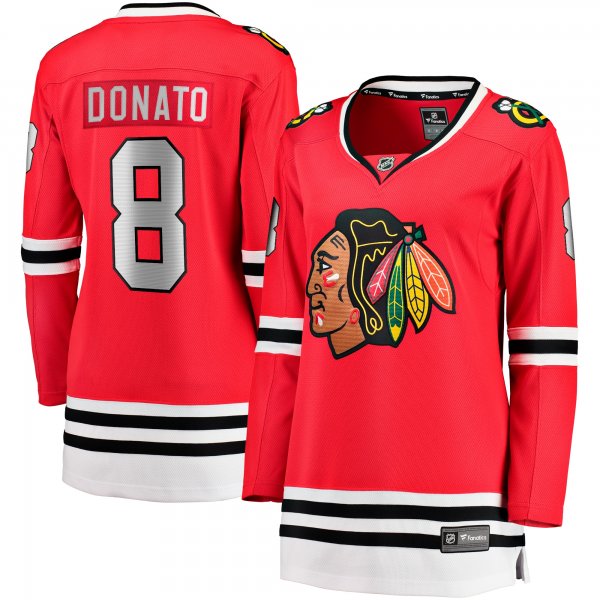 Women's Chicago Blackhawks Ryan Donato Fanatics Red Home Breakaway Player Jersey