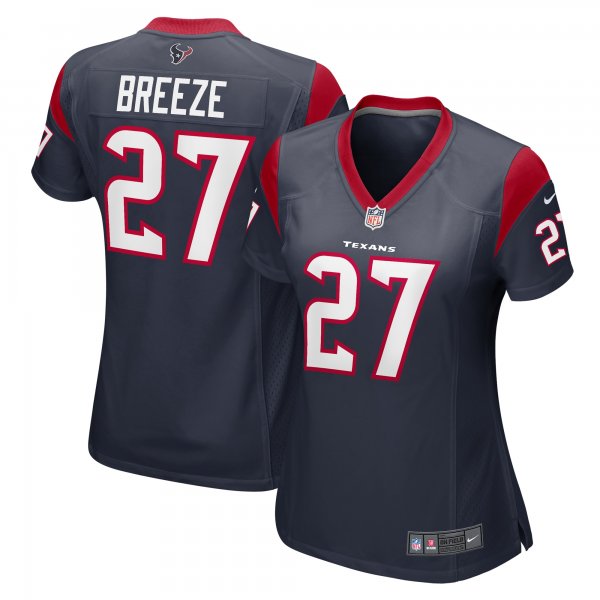 Women's Houston Texans Brady Breeze Nike  Navy Team Game Jersey