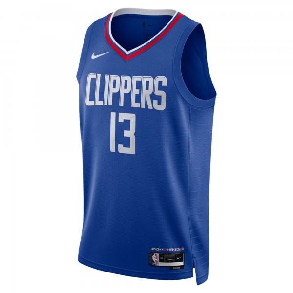 Unisex LA Clippers Paul George Nike Royal Swingman Jersey - Icon Edition